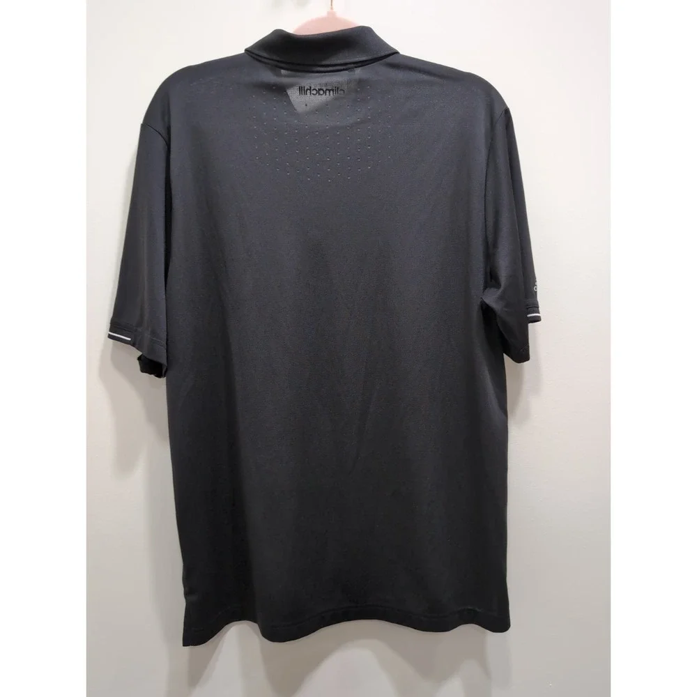 Adidas Climachill Black Polo Shirt Men's Size Medium